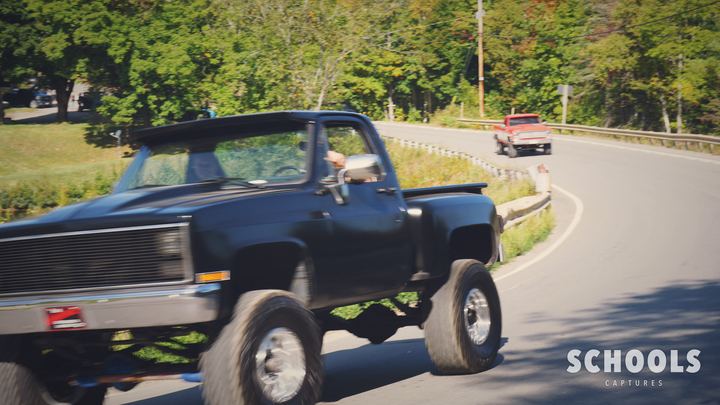 Black lifted square body